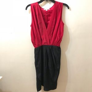 Amanda Uprichard Silk Colorblock Dress